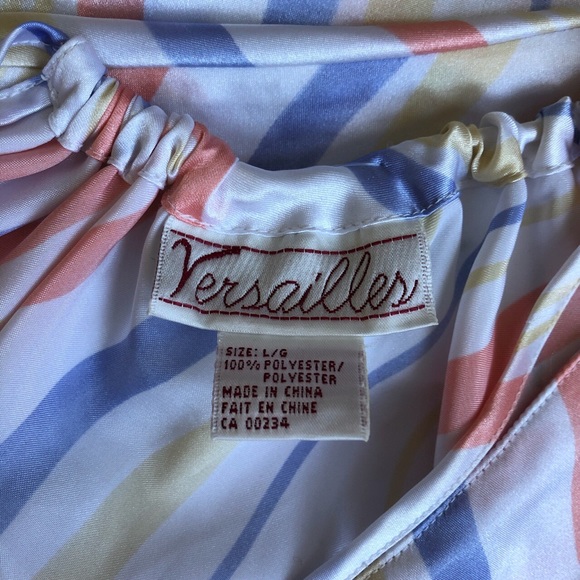 SOLD | Striped satin slip with keyhole neckline - Picture 5 of 5